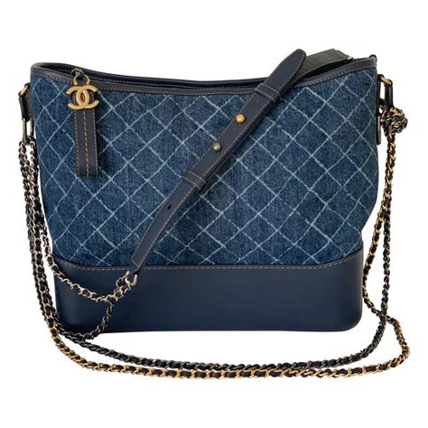 sac chanel denim|Chanel gabrielle purse bag.